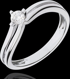 Edenly SolitÃ¤rring Dhalia in Weissgold