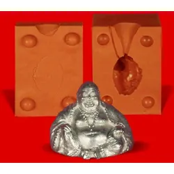 Zinn Giessform Buddha - Silikonform hitzebeständig - benötigt ca. 65g Reinzinn
