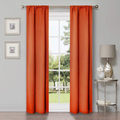 Superior Solid Rod Pocket Curtain Panels Set of 2 Light Filtering Window Drapes, Washable, Thermal & Noise‑Reducing