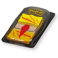 Post-it Index Haftmarker "Sign Here" 25,4 x 43,2 mm Gelb 50 Streifen