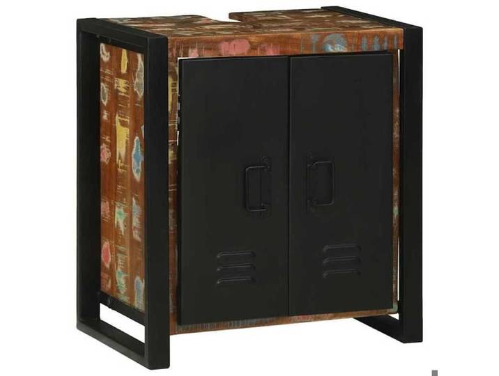 Autumn sale Meuble pour Vasque à Poser/Meuble WC - Cabinet pour lavabo Marron Bois massif de récupération 2025460517