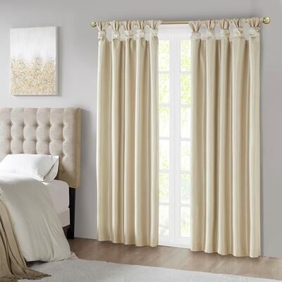 Kodotan sofa "Twist Tab Total Blackout Window Curtain Panel Champagne 50x84"" Blackout"