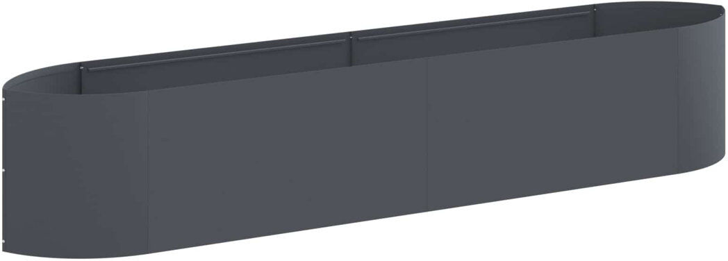 Brayden Studio Raised Garden Bed Anthracite 40cm H x 220cm W x 40cm D