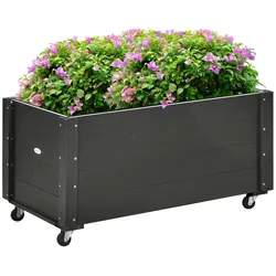 Outsunny - Hochbeet - 89Lx48Wx47Hcm - Schwarz