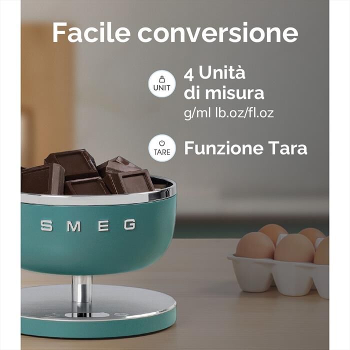 SMEG Bilancia Da Cucina Linea Collezione Ksc01whmww-bianco Opaco