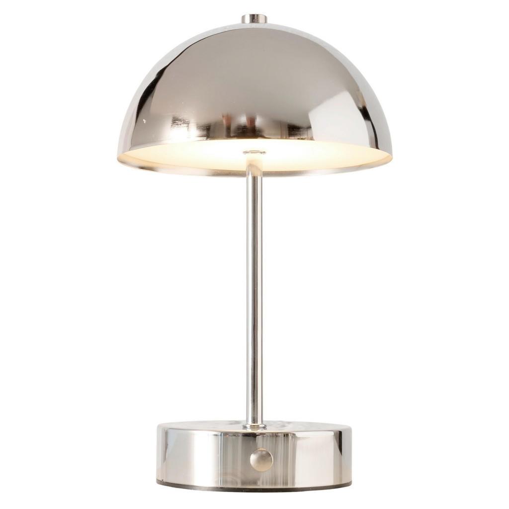 Tischleuchte , Silberfarben , Metall , rund , 15x26x15 cm , Lampen & Leuchten, Innenbeleuchtung, Tischlampen, Tischlampen