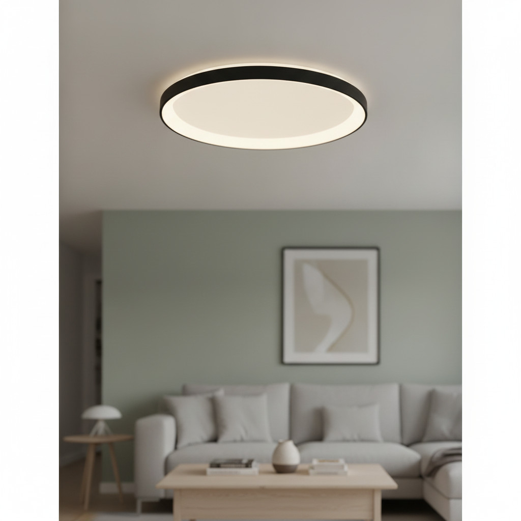 Nova Luce Pertino Lyora Design Plafonnière - Zwart - Ø 48 cm