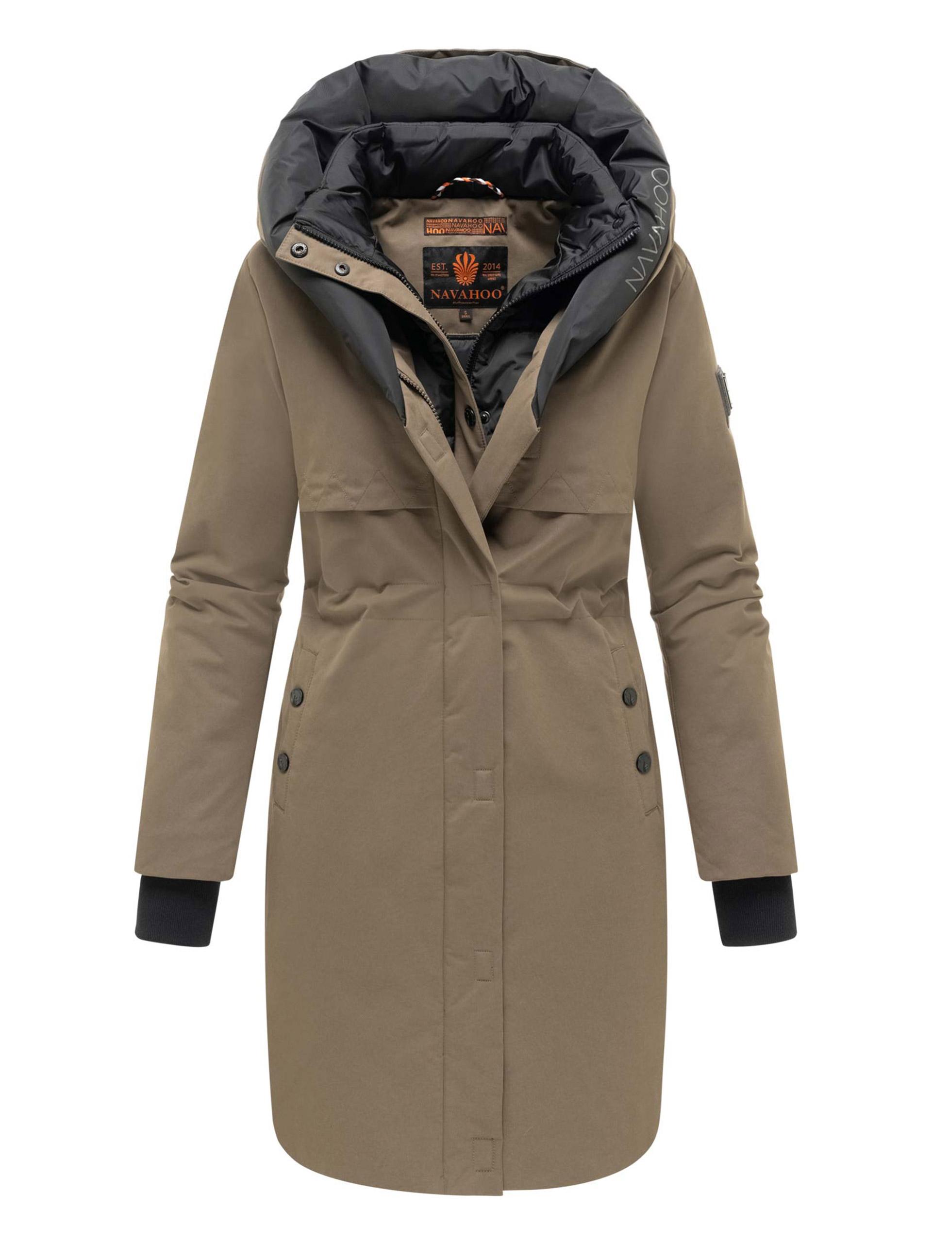 Navahoo Damen Winterjacke Snowelf – Leicht & Warm mit Magnetverschluss