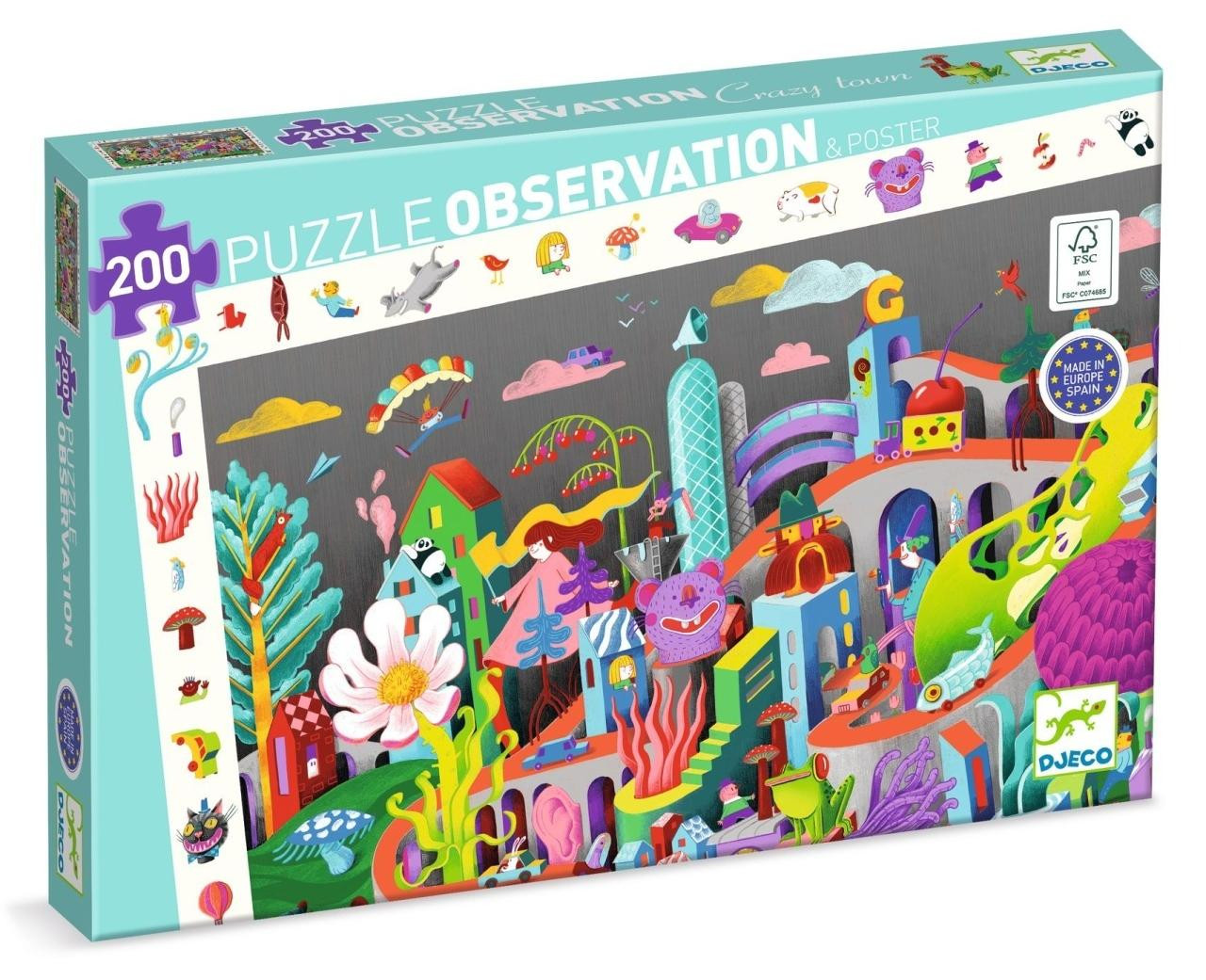 Djeco Observatiepuzzel Stadskwaad