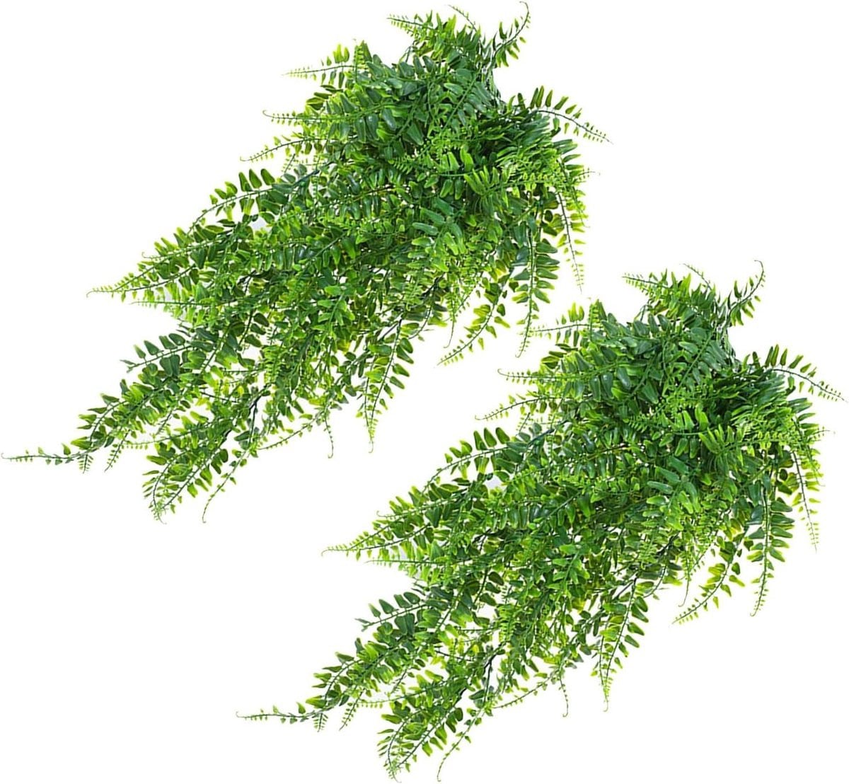 Groene kunstplant varen als hangplant met levensechte bladeren, 75 cm