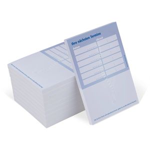 notizblock24 Terminzettel 1215010640, Da Vinci, A7, 10 Stück a 50 Blatt, Praxis / Physiotherapie
