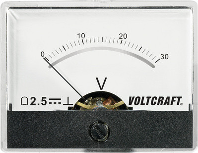 Voltcraft AM-60X46/30V/DC Inbouwmeetinstrument met bewegende spoel