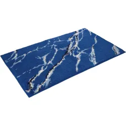 Vossen Badteppich Marble deep blue 70x120 cm