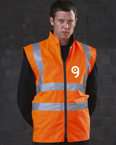 Gilet reversibile YOKO in pile 100% poliestere EN471 Personalizzate o neutre Yoko