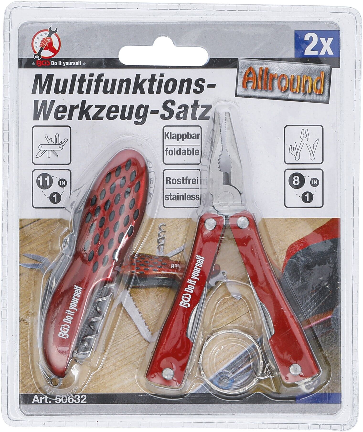 BGS Do it yourself Multifunktions-Werkzeug-Satz 2-tlg. (50632)