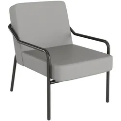 meet Sessel »meet - Medso M« Modell Klassik Kunstleder grau, 40.6 cm