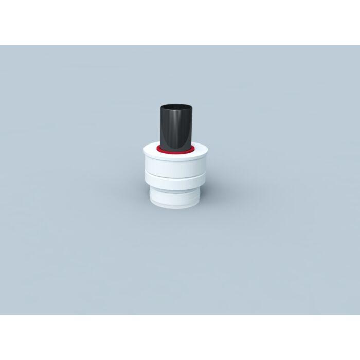 Bertrams Polyline LAS Mündungselement 41MEL-A60 DN 60/100, mit Zuluft außen, weiß