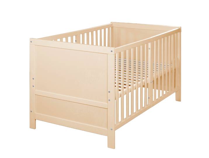 Kombi-Kinderbett EASY SLEEP 70x140 inkl. Umbauecken - Holz natur