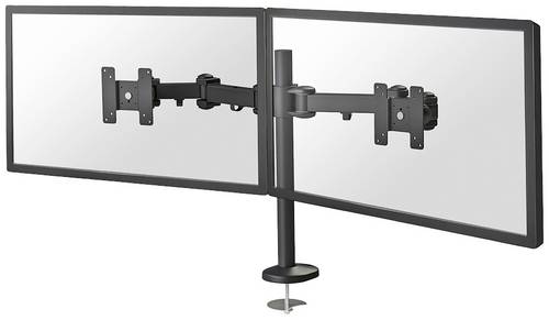 Neomounts FPMA-D960DG Monitor-Tischhalterung 2 Display(s) 25,4cm (10") - 68,6cm (27") Schwarz Höhenverstellbar, Neigbar
