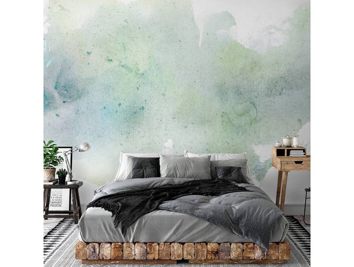 Papier peint intissé Pastel Mint 450cm