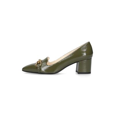 Pumps HENRY STEVENS "Fay P55", Damen, Gr. 39, grün, Lackleder, Schuhe Pumps, Damen Absatzschuh elegant handgefertigt, Lederschuh