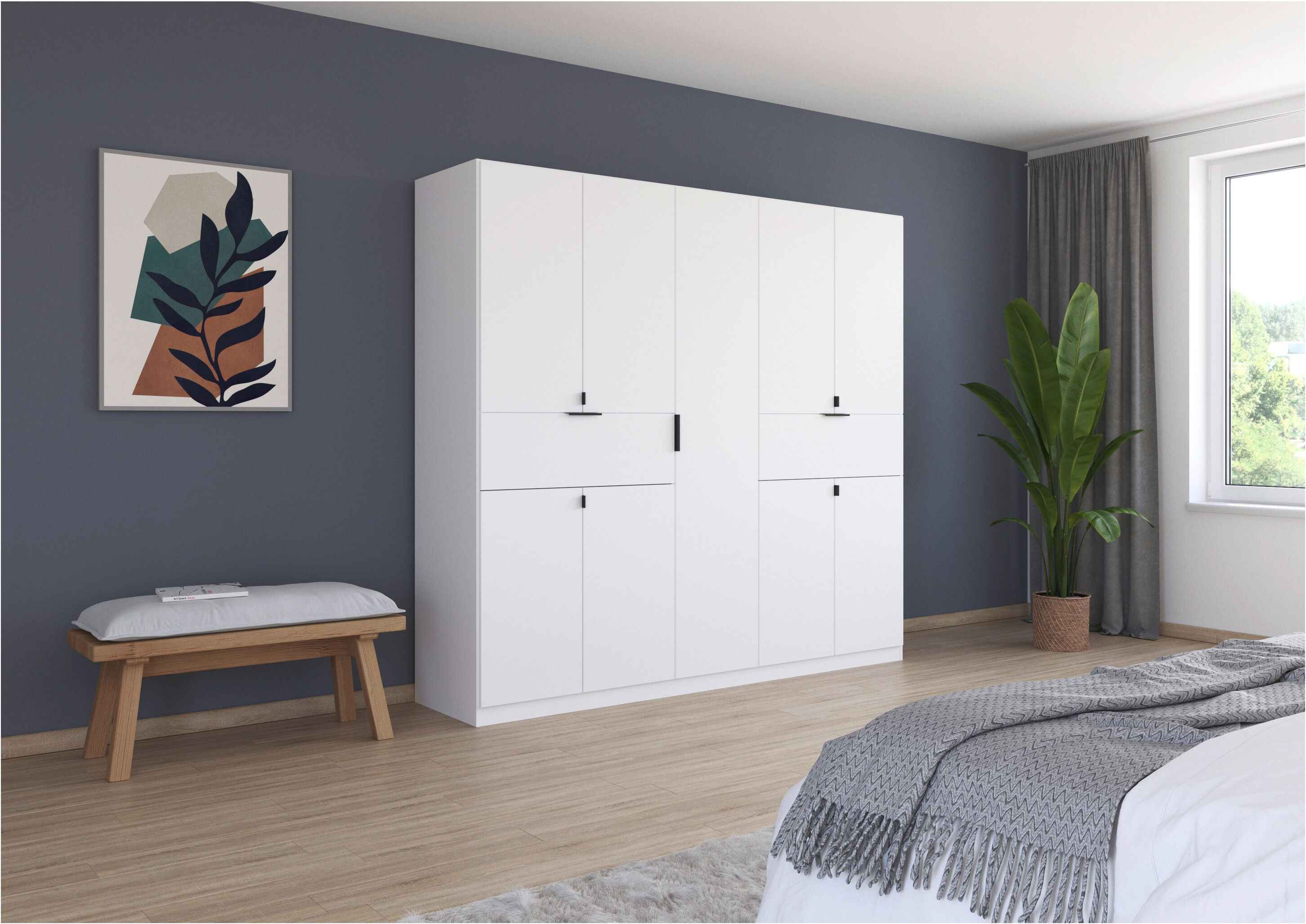 RAUCH BLUE Drehtürenschrank »Ticao«, bequeme Handhabung