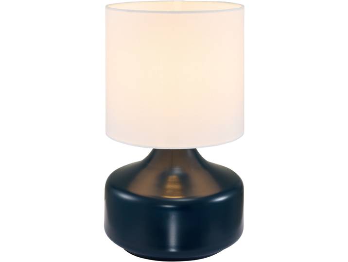 Tischlampe Nil dunkelblau glänzend H 33 cm