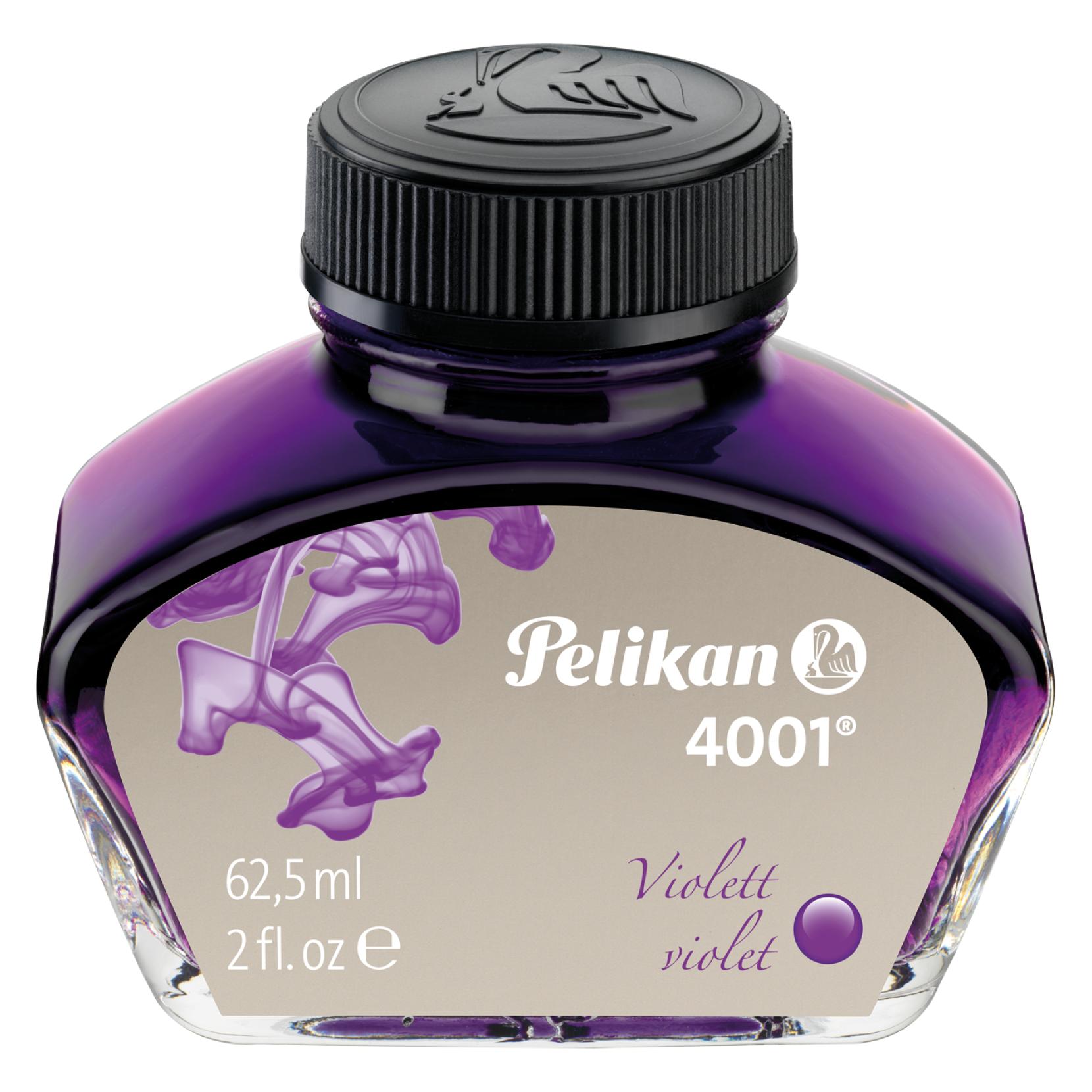 Pelikan Tinte 4001 im Glas, violett, Inhalt: 62,5 ml (Violett, 1 Stk.) (329193)