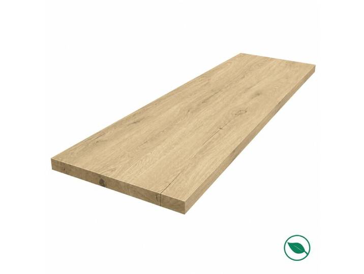 Plan de travail Chêne massif pleines lames 2600 x 800 x 40 mm FSC mixte FORESTEA Dimensions : 2600 mm x 800 mm x 40 mm