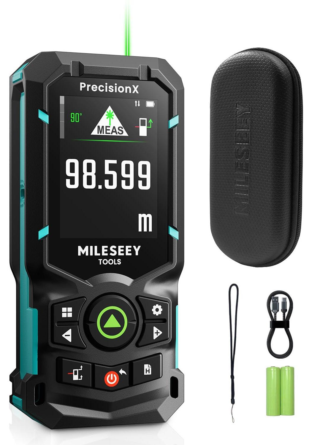 Selius Laser Afstandsmeter met Groene Laser, 120 m Bereik, 18 Meetmodi