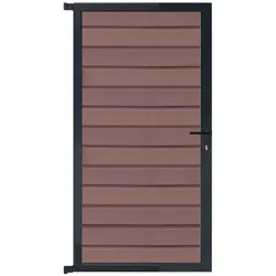 T&J  WOLLBACH-Serie-Tor-Komplettset  90  x  173  cm,  Mokka/Anthrazit