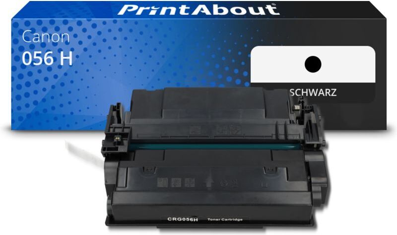 PrintAbout Toner kompatibel mit Canon 056 H - Schwarz - Hohe Kapazität