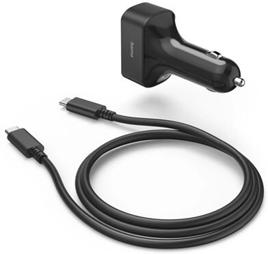 Hama Carregador Portátil  200018 65W 1x USB-C + 1x USB-A - Preto