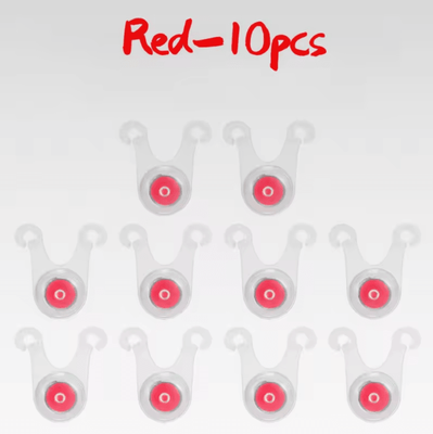 Uplift Curations Waterproof LED Tent Rope Lights 10 Pack Camping Rope Guard Lights For Tent Lines, Fishing & Night Safety 10pcs Red