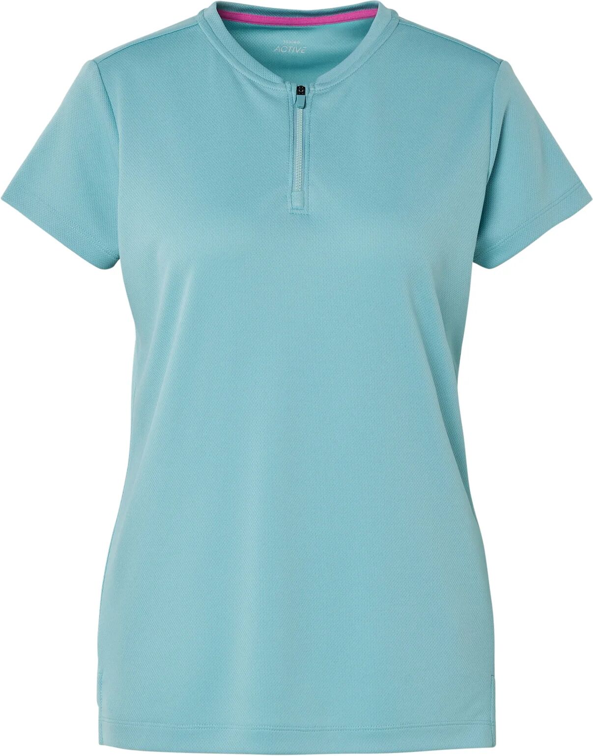 Tchibo - Half-Zip-Sportshirt - Damen - Gr. L - türkis