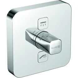 Kludi Push Fertigmontageset 387110538 Unterputz-Armatur, eckig, chrom
