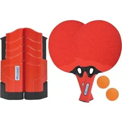 DONIC SCHILDKRÖT Tischtennis-Set (2x Schläger + 2 Bälle + 1 Flex Net), Größe ONE SIZE in Rot Rot
