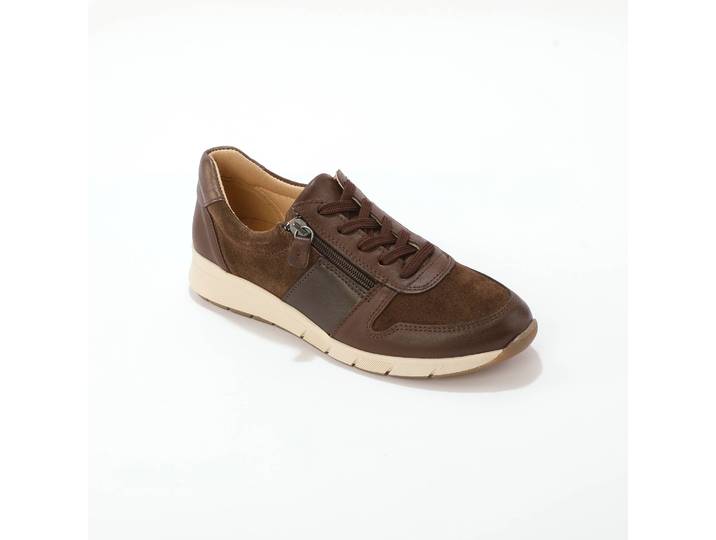 Baskets grande largeur en cuir - Blancheporte