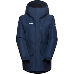 Mammut, Damen, Skijacke, Women's Fall Line Hardshell Thermo Hooded Jacket (M), Blau