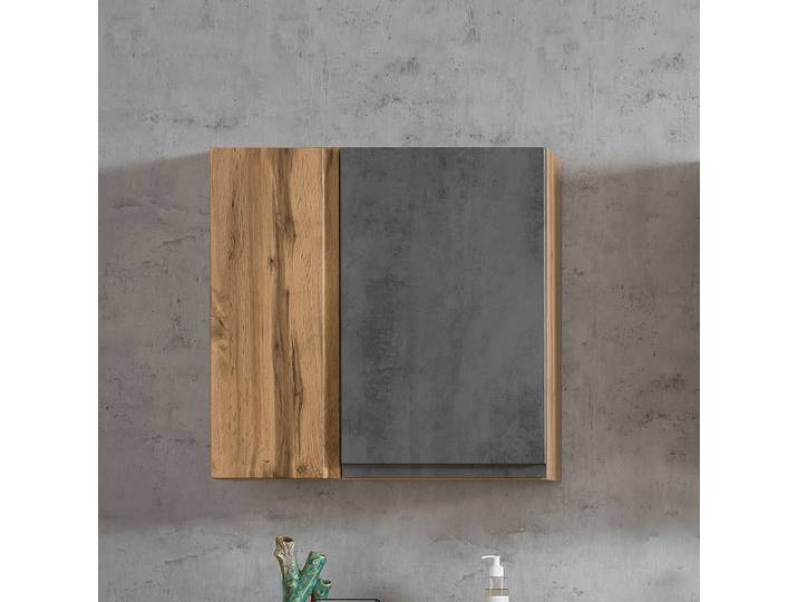 Armoire suspendue 65cm Gris/Imitation béton