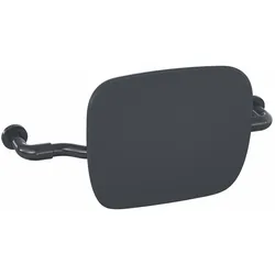 Rückenstütze, Stange Edst., plvb, Rückenstütze Integral-Hartschaum, Wandabstand var. einstellbar, AM: 650 bis 750, H: 362, Stangend: 34, Rückenlehne B: 452, einfache u. verdeckte Mont., in Farbe SD (Weiß hochglanz - Weiß matt)