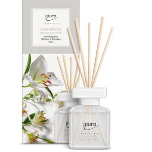 ipuro Raumduft Essentials, 50 ml, mit Stäbchen, white lily