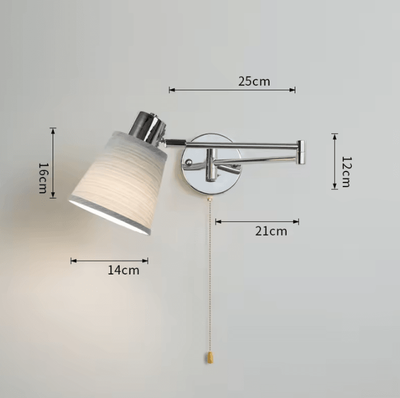 Inspire Curations Chrome Swing Arm E27 Reading Wall Sconce wd402 5 without Bulb