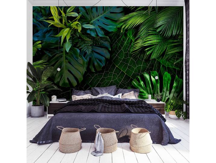 Vliestapete Darl Jungle Grüne Blätter 100 x 70cm 100 x 70 cm