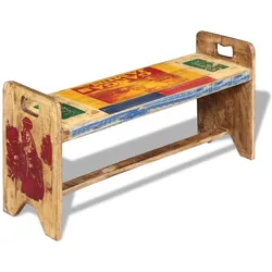 vidaXL Sitzbank Cola Altholz 100x30x50 cm