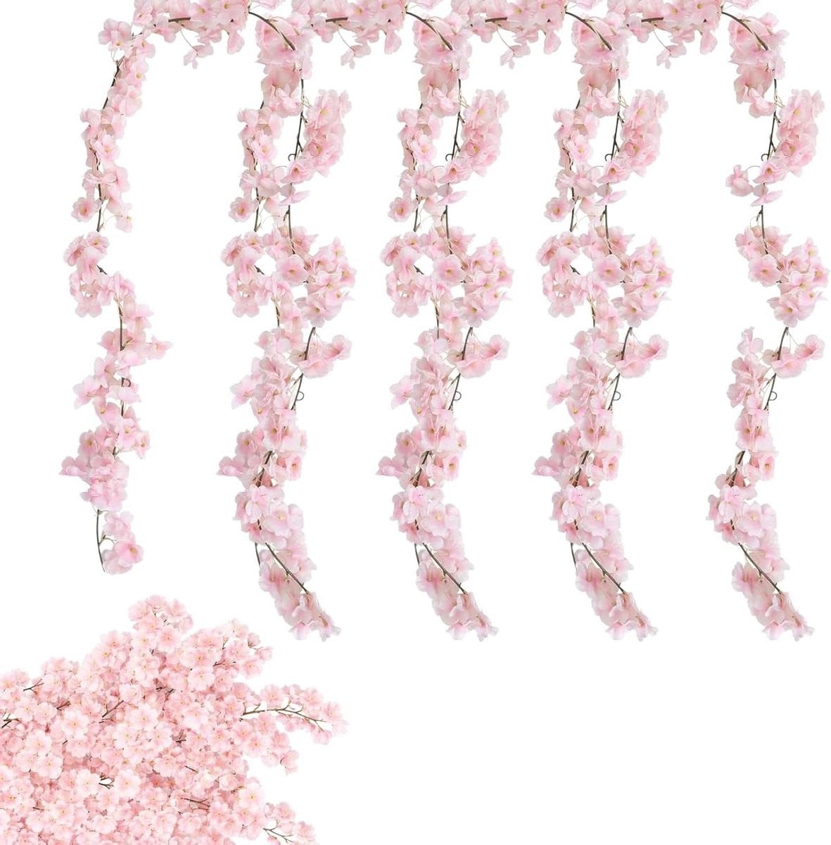 Kunstbloemen Slinger Kersenbloesem Roze - 4 x 180 cm