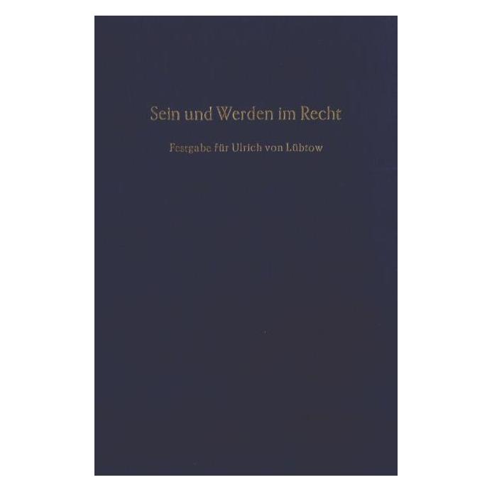 Duncker Sein und Werden im Recht. (Deutsch, Hardcover) (67825041)