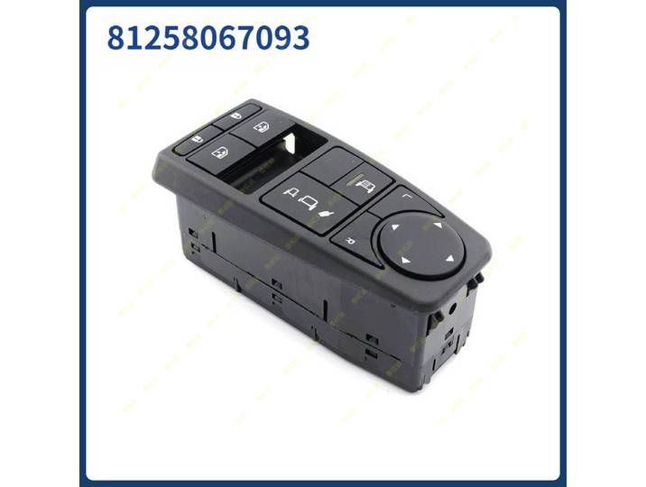 Interrupteur de commande de vitre électrique automatique côté conducteur, pour camion MAN TGS TGX TGL TGM 24V, 81258067093