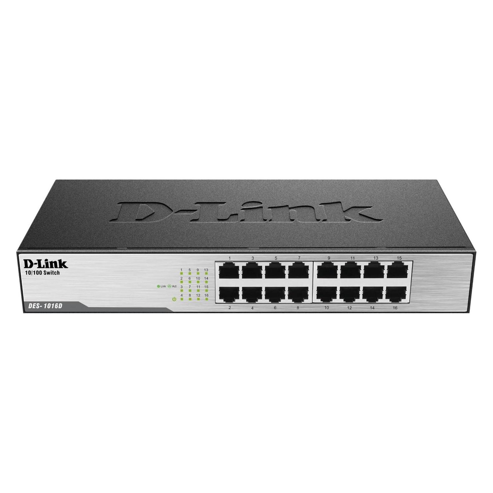 D-Link DES-1016D: 16Port Switch, 100Mbps (16 Ports) (DES-1016D/E)