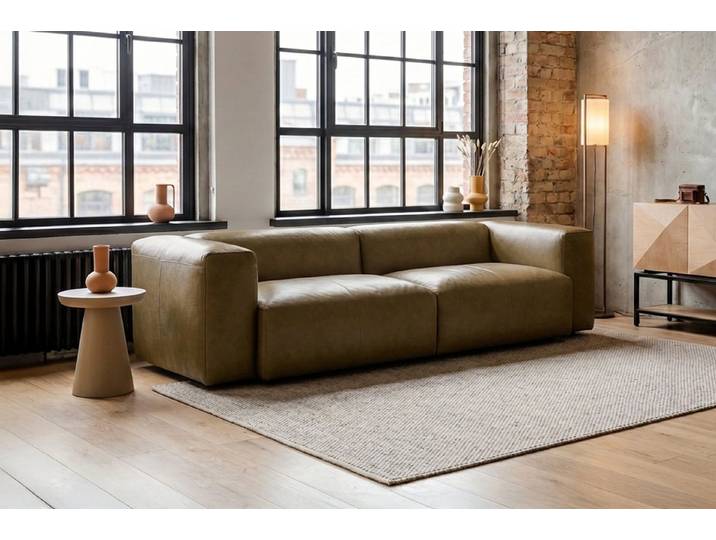 KAWOLA 4-Sitzer CELESTE Ledersofa – Zeitlose Eleganz, hochwertig gefertigt, 4-Sitzer Couch – Luxuriöser Komfort, edles Statement